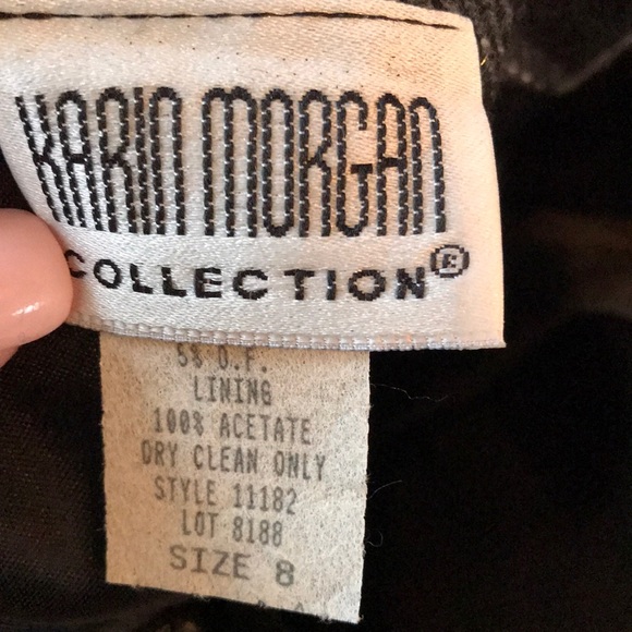 🦋NWT🦋Light/dark gray wool Blend skirt whitelines - Picture 5 of 6